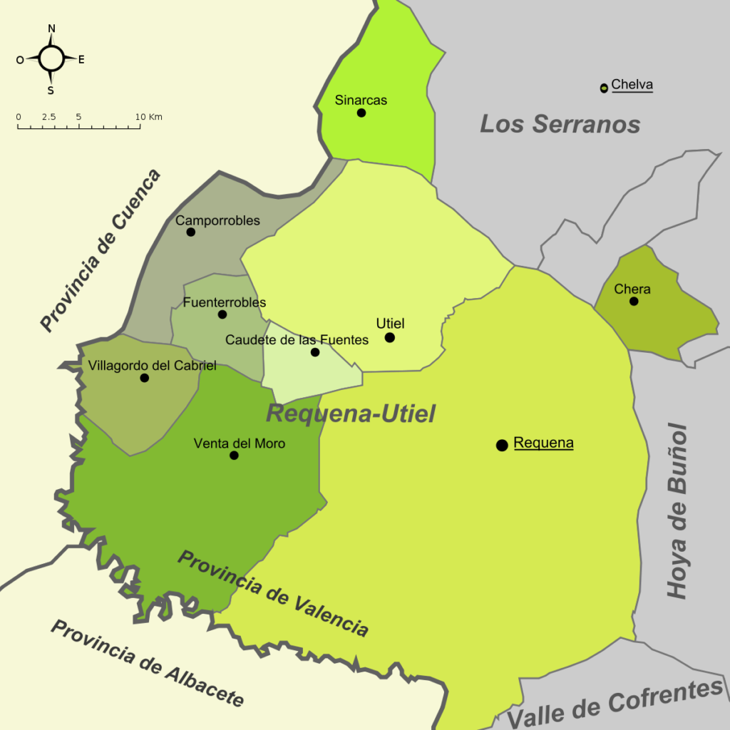 Utiel Requena mapa